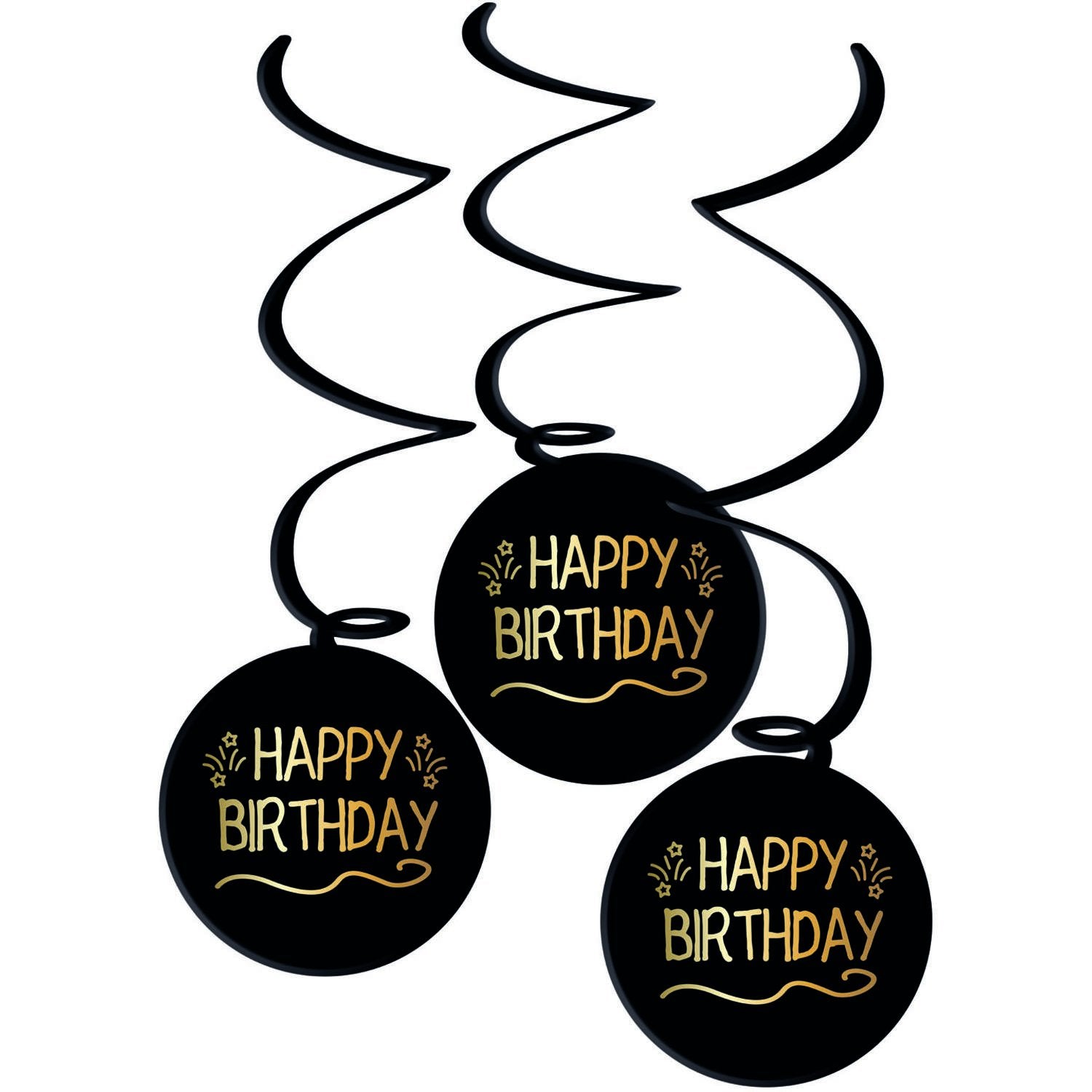 3 pendentifs « Joyeux anniversaire »