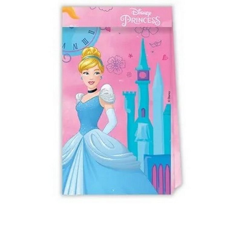 4 SACS EN PAPIER PRINCESSES DISNEY