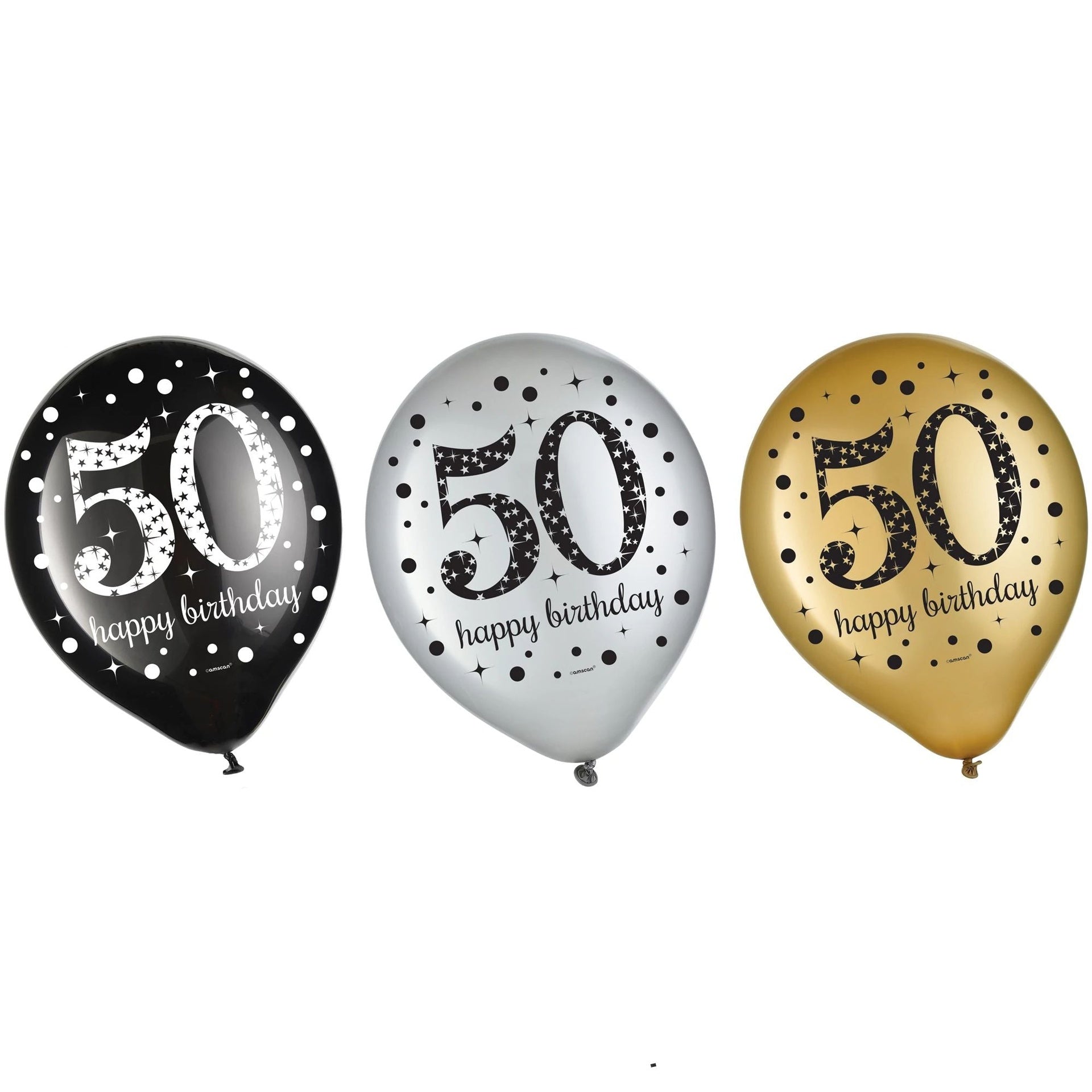 8 eleganti palloncini in lattice per il 50° compleanno