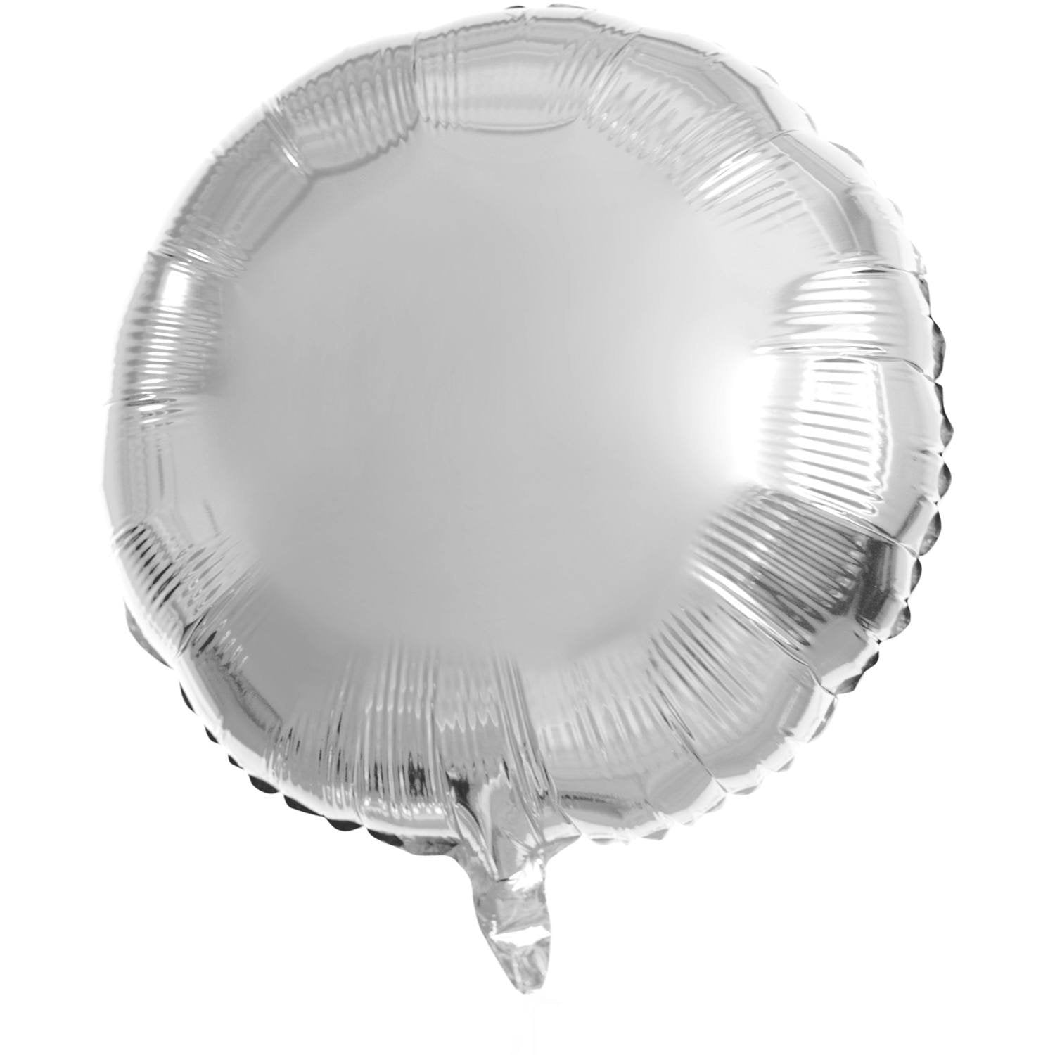 Palloncino in foil rotondo 45 cm argento