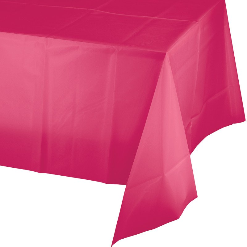 PLASTIC TABLECLOTH 274 x 137 CM HOT MAGENTA