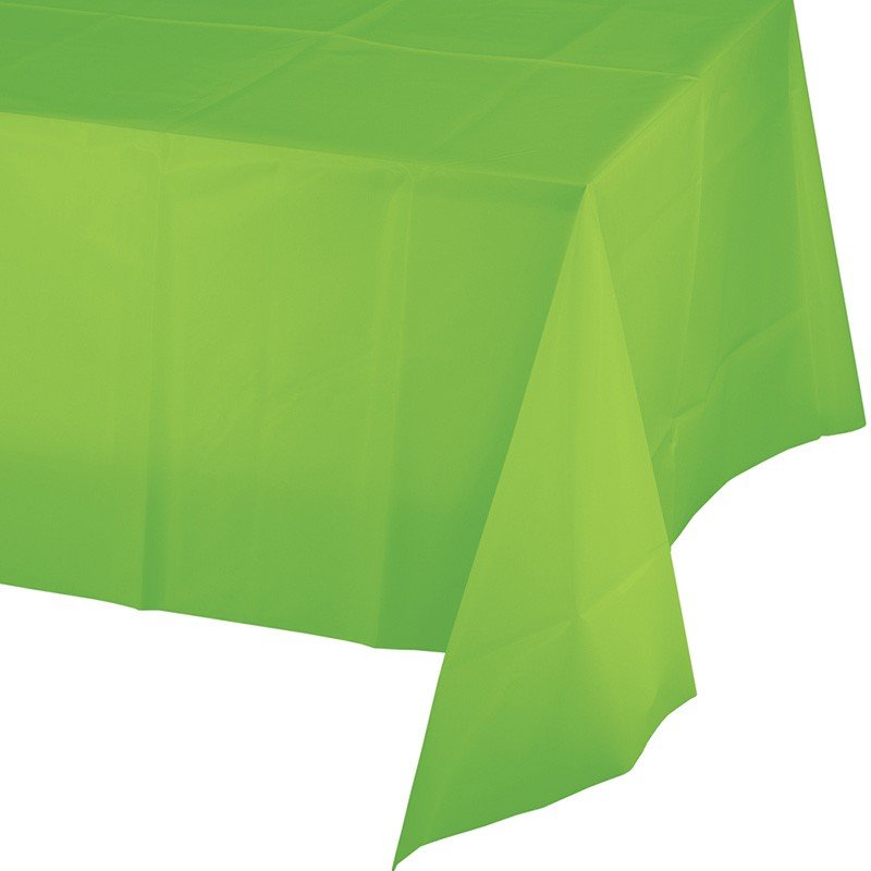 Nappe en plastique extra-mince 274 x 137 cm, vert citron frais