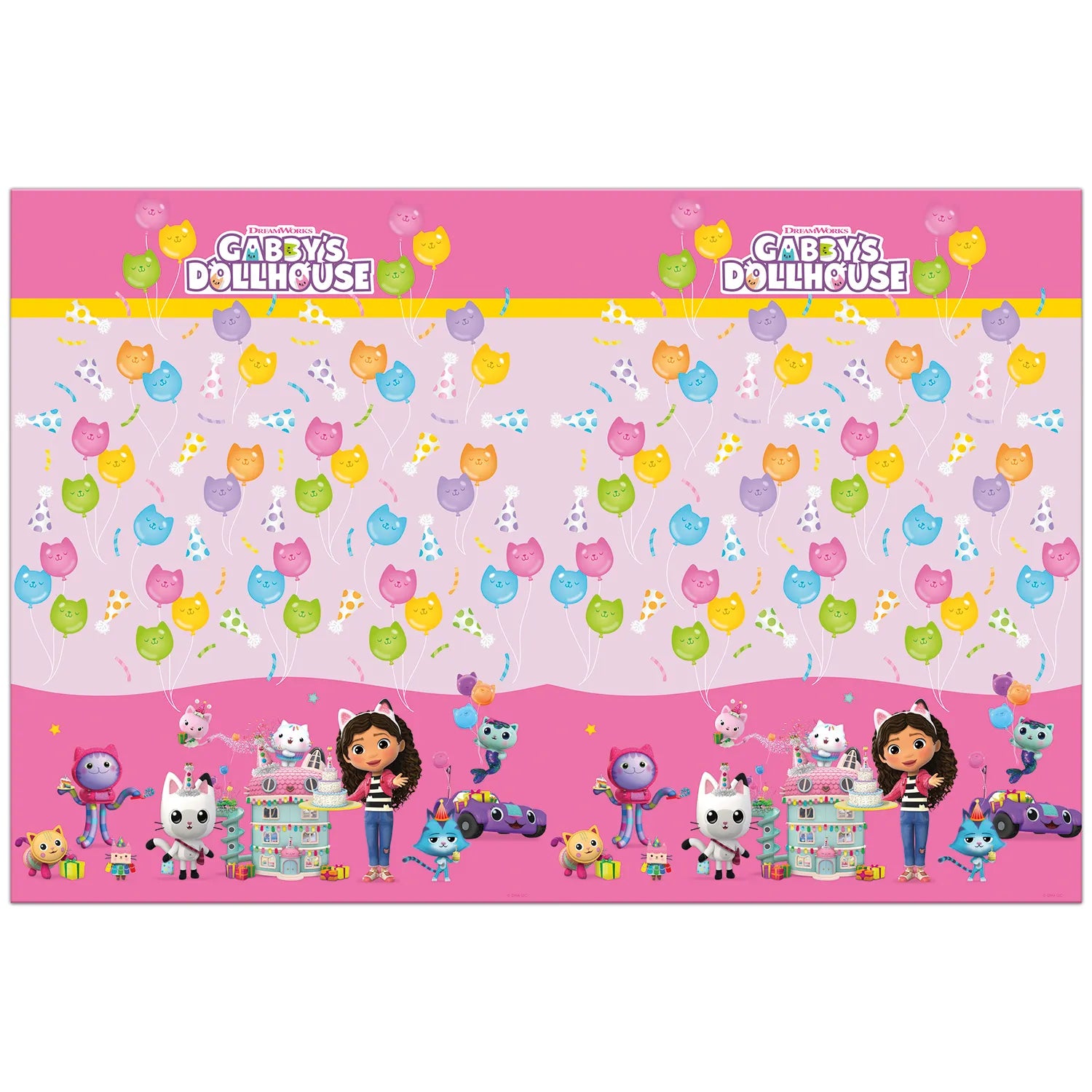 TOVAGLIA DI PLASTICA 120x180 CM CASA DELLE BAMBOLE GABBYS