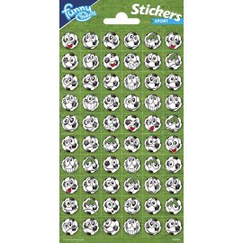 Autocollants brillants 102 x 200 mm pour fête de football