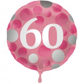 All / Vajillas y Temáticas / Milestone - Edades / Elegant 60 Cumpleaños Pink