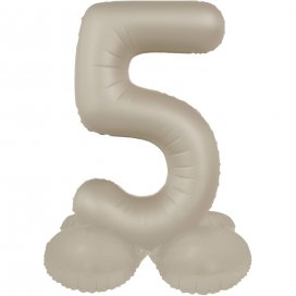 All / Accesorios y Decoración / Globos / Globos de Números Soporte / Globos Números Soporte Creamy Latte
