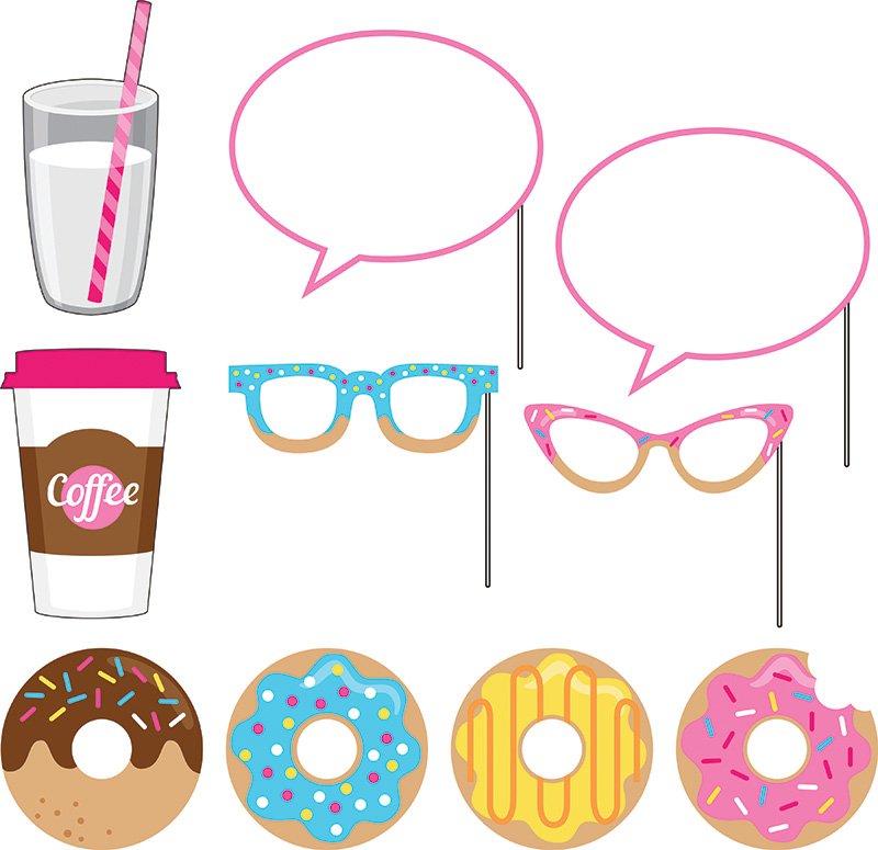 10 ACCESORIOS PHOTOCALL DONUT TIME