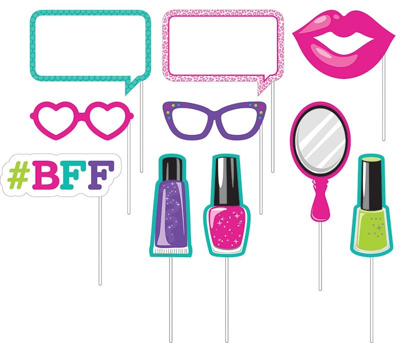 10 ACCESORIOS PHOTOCALL SPARKLE SPA PARTY!