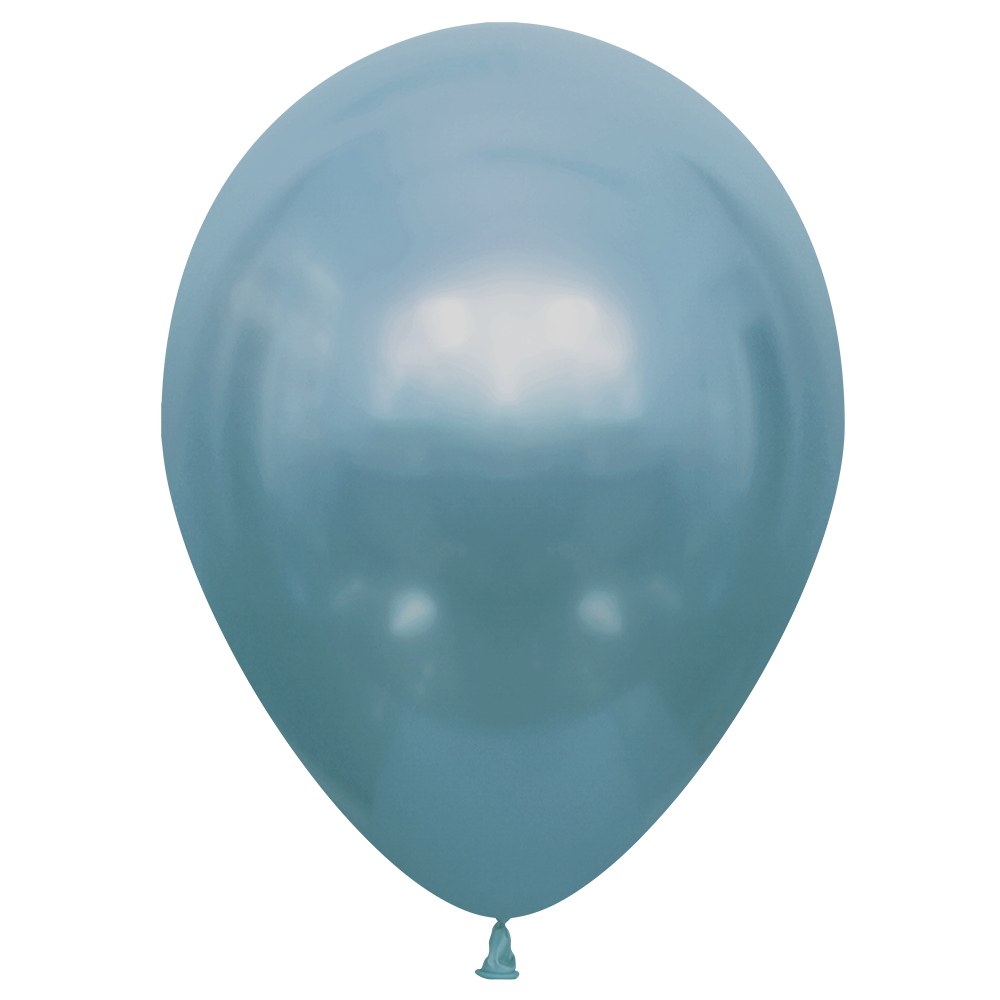 10 palloncini lucidi azzurri da 30 cm
