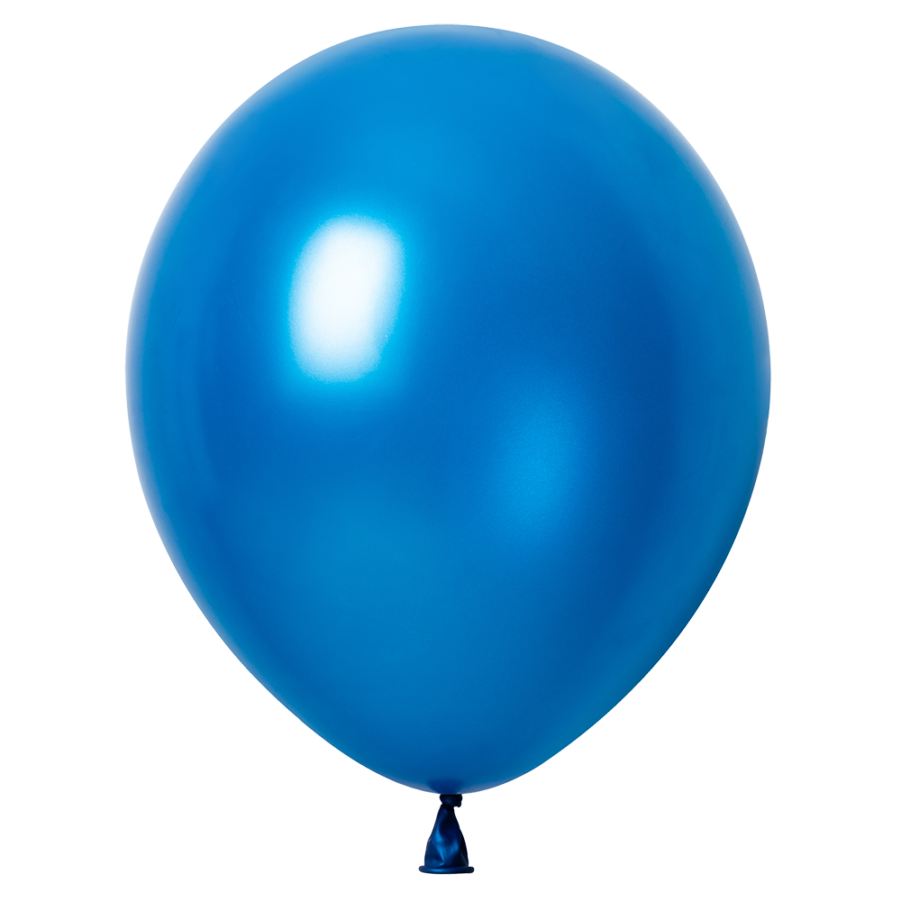 10 Globos Azul Real Metallic 30 cm