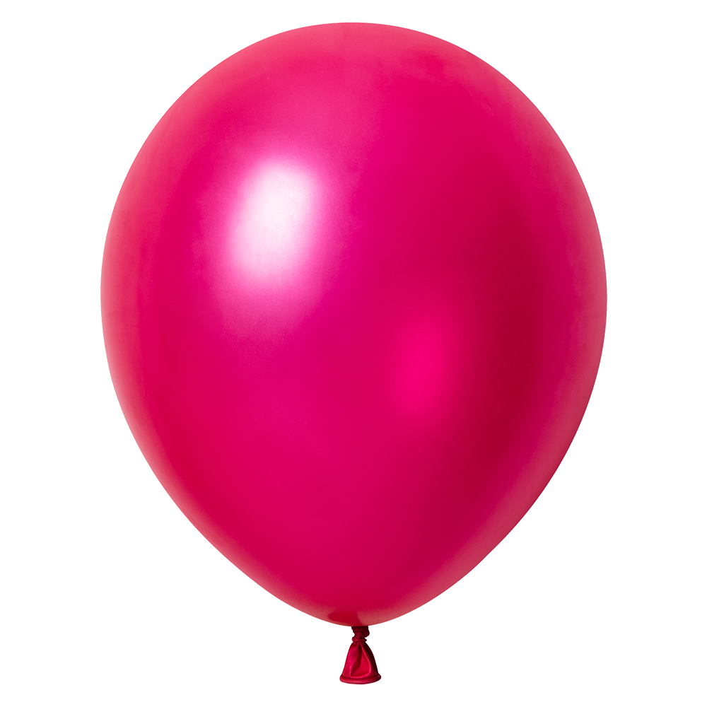 10 palloncini metallizzati Carmin 30 cm