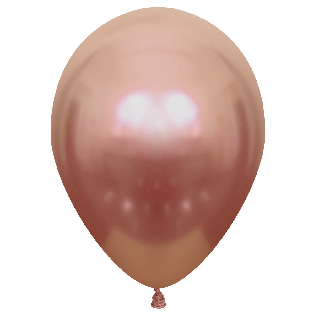 10 Globos Oro Rosa Glossy 30 cm
