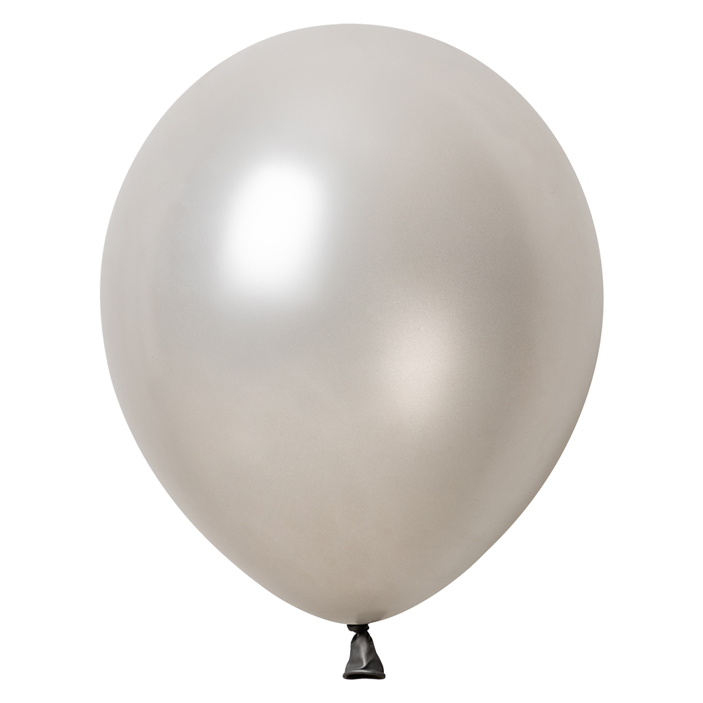 10 Globos Plata Metallic 30 cm