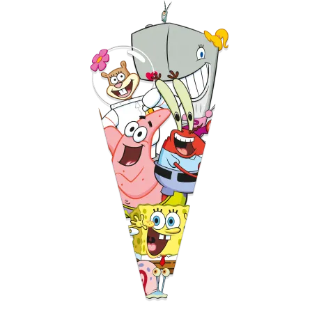100 sacchetti a cono SpongeBob SquarePants 20 x 40