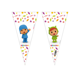 100 Bolsas Cono Pocoyo 20 x 40 Cm
