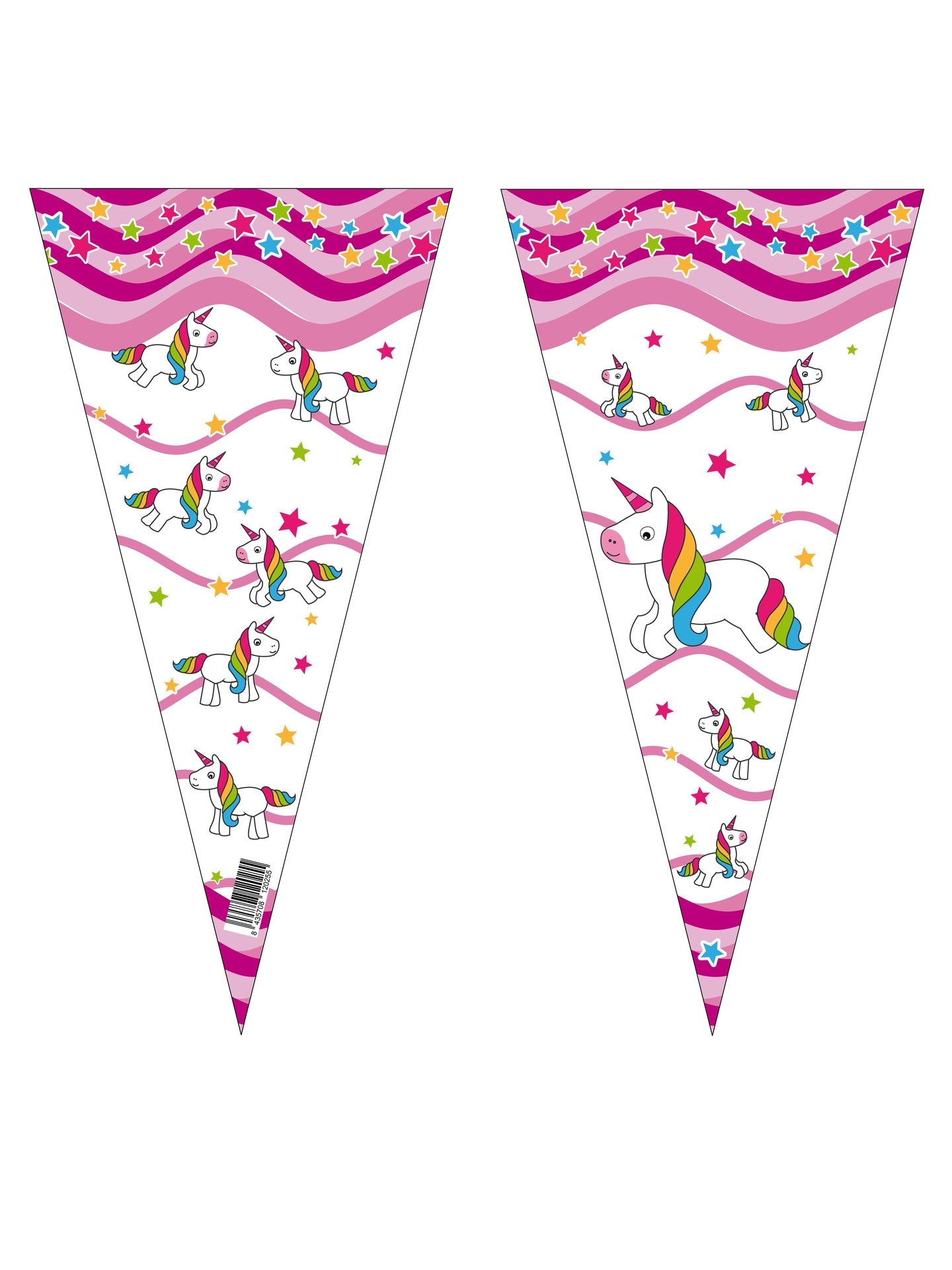 100 Bolsas Unicornio 20 x 40 cm