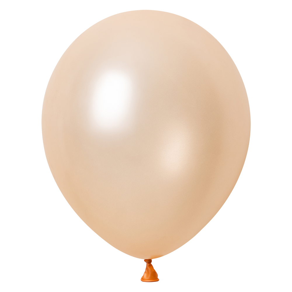 100 palloncini color pesca metallizzati da 30 cm