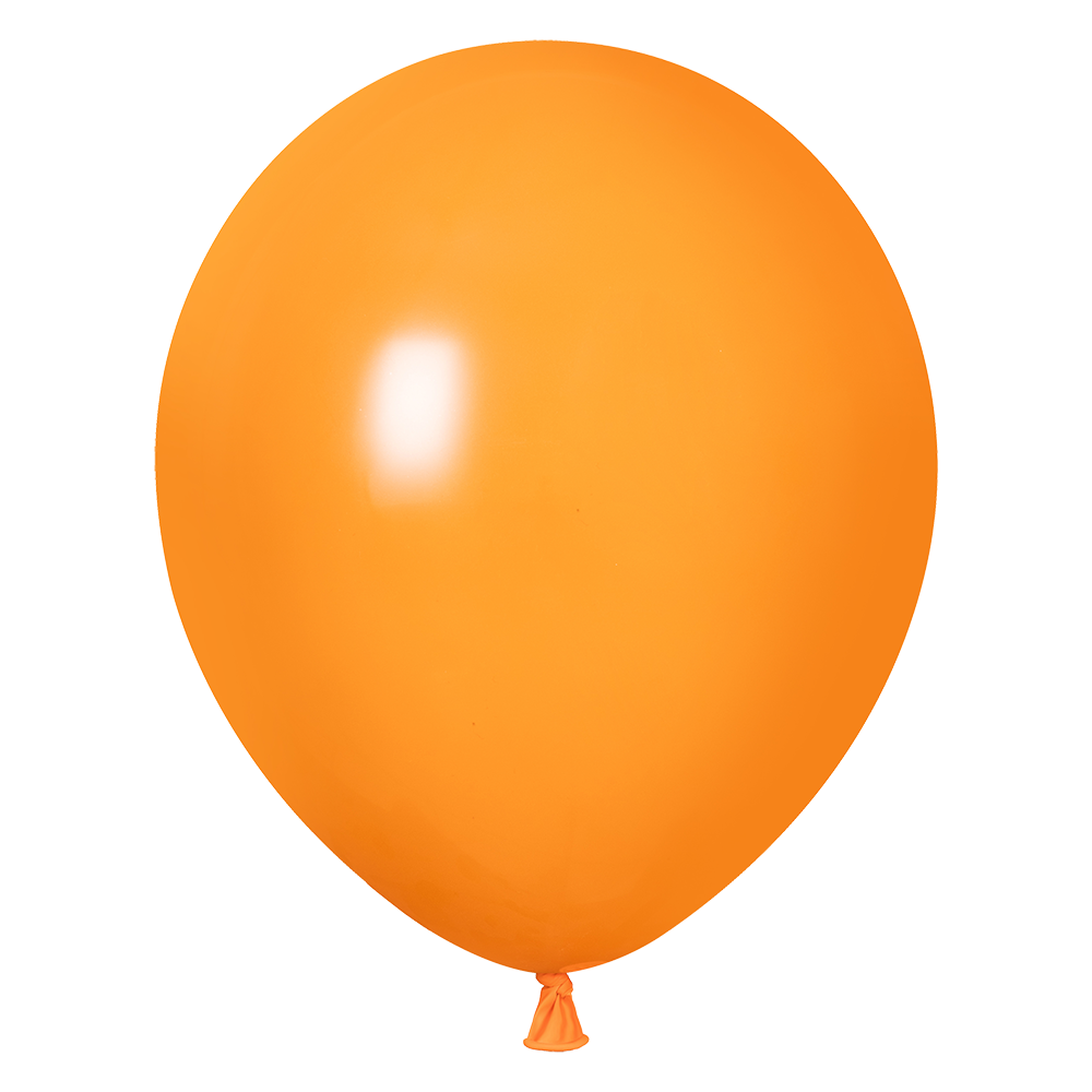 100 Globos Naranja Fashion 30 cm
