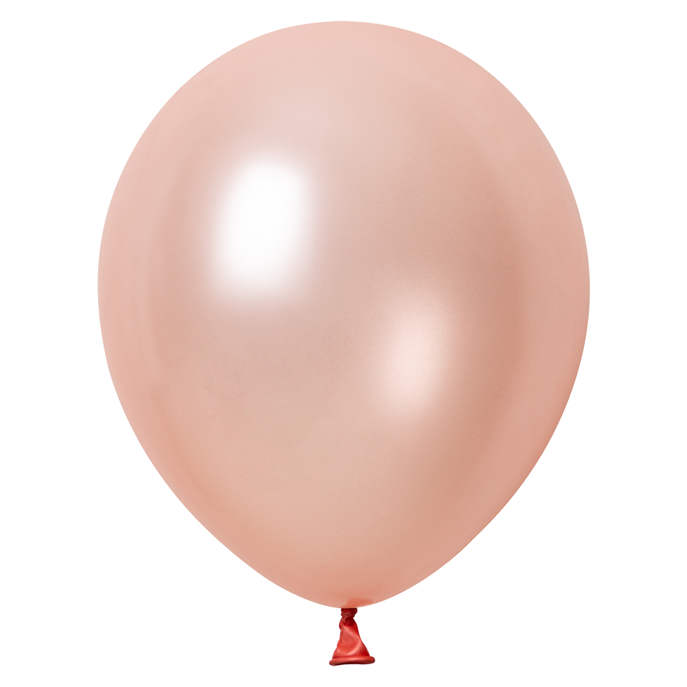 100 palloncini metallizzati oro rosa da 30 cm