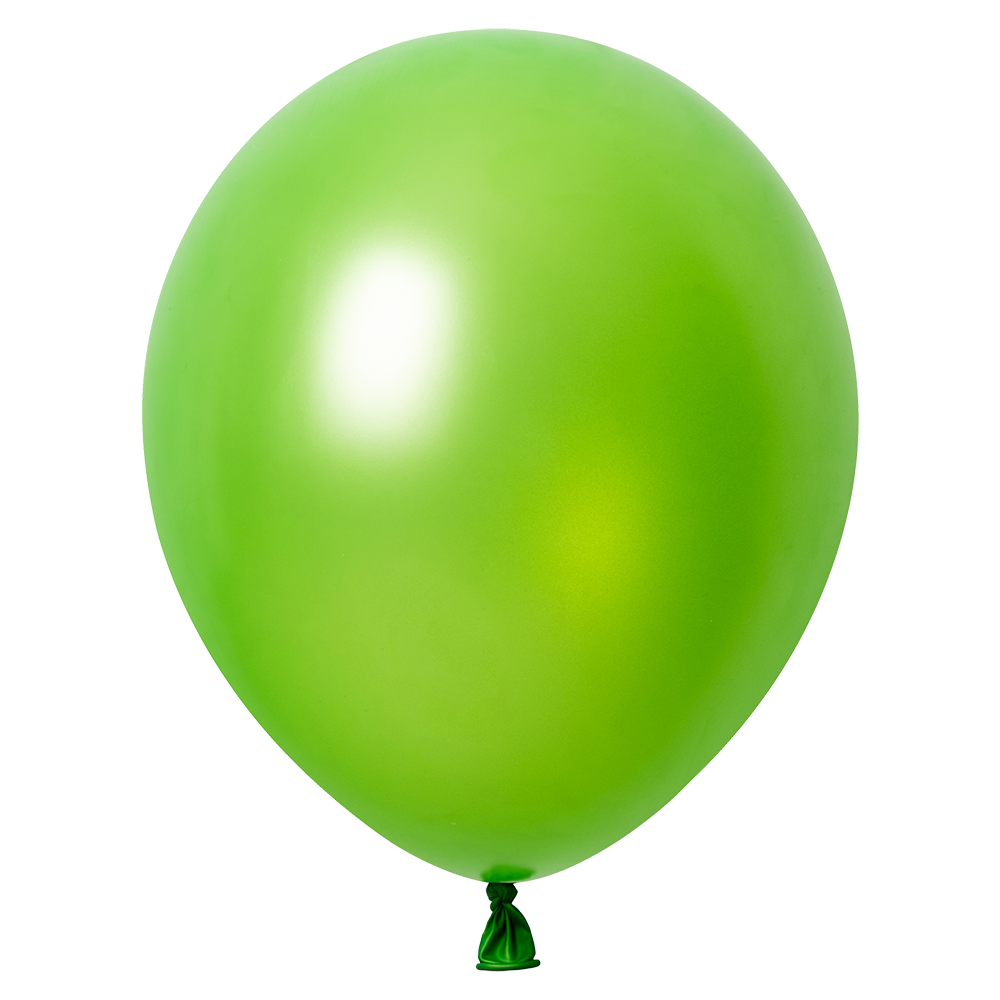 100 palloncini metallizzati verde brillante da 30 cm