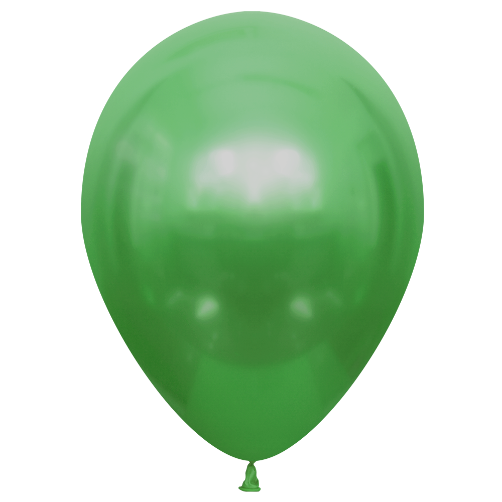 100 palloncini verdi lucidi da 30 cm