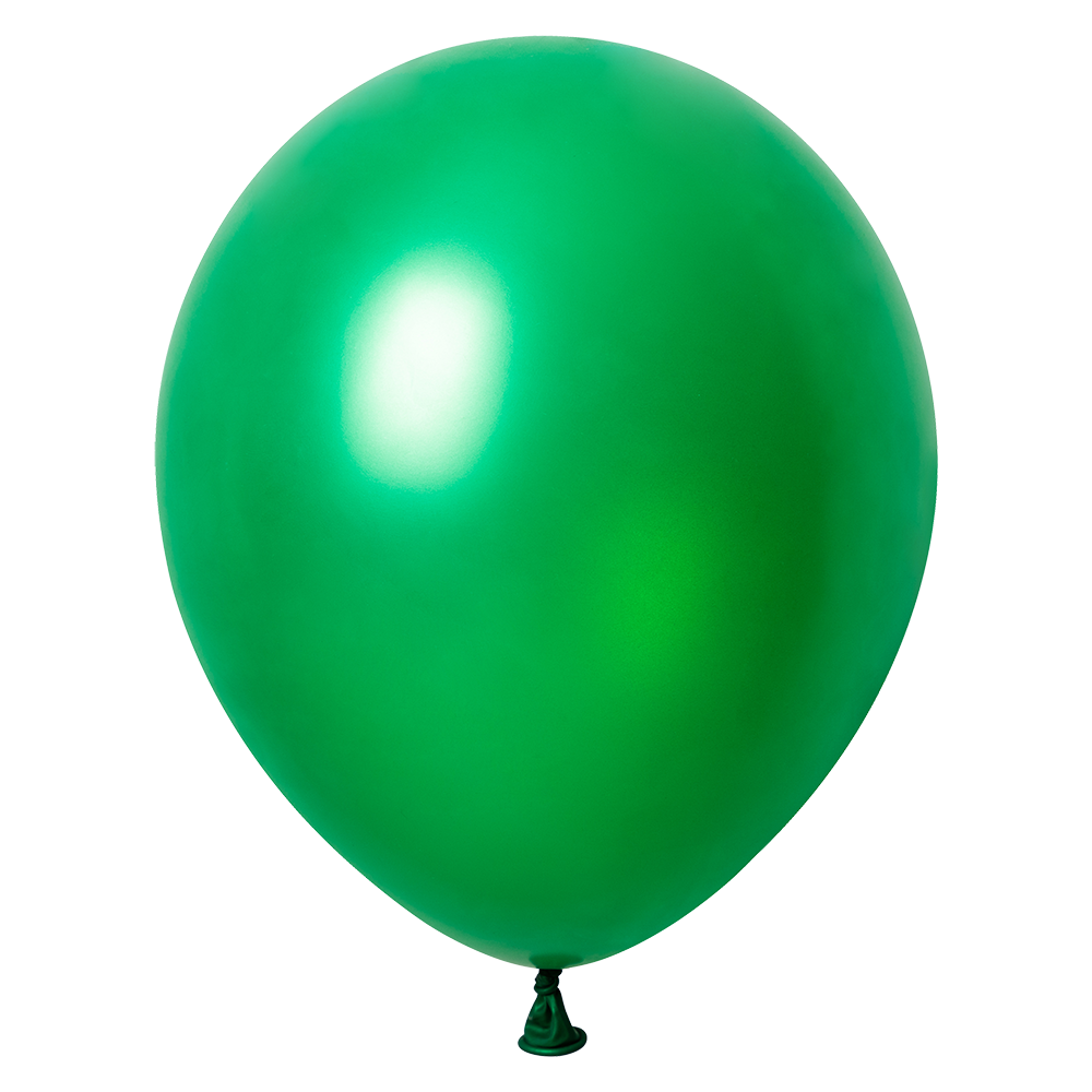 100 palloncini verde metallizzato 30 cm