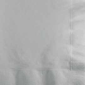 20 TOVAGLIOLI 25 CM ARGENTO BRILLANTE