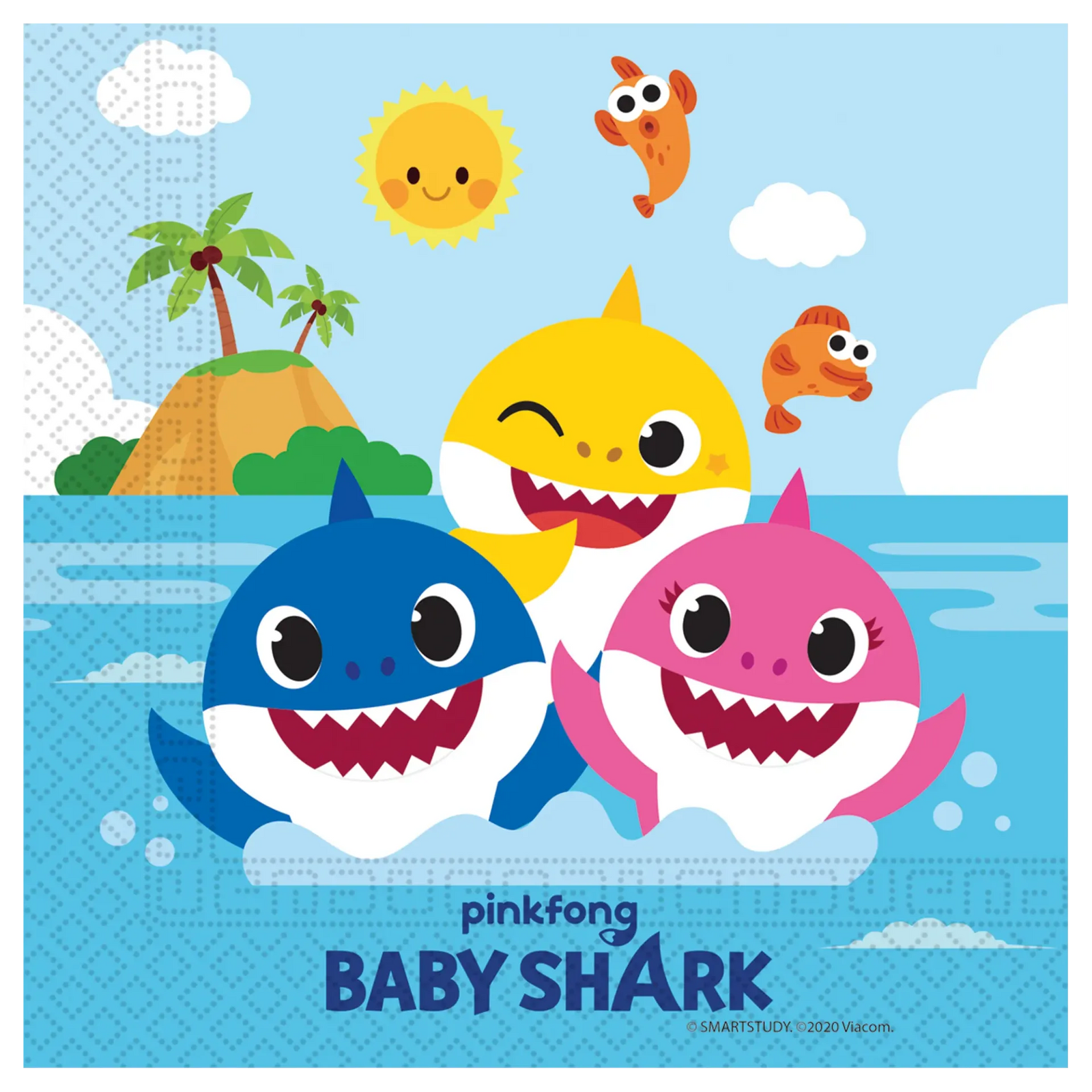 20 SERVILLETAS 33 CM BABY SHARK