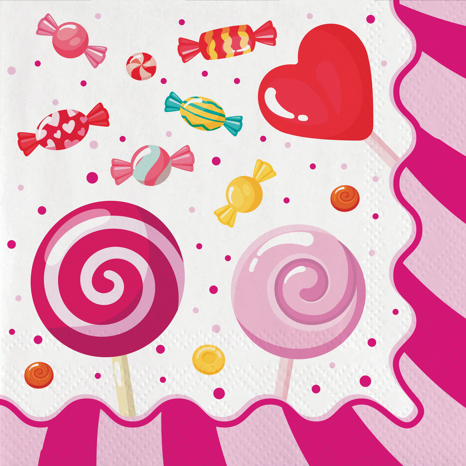 20 SERVILLETAS 33 CM CANDY PARTY