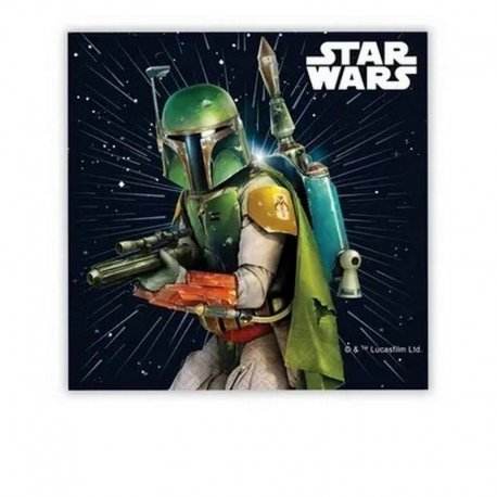 20 serviettes de table Star Wars de 33 cm