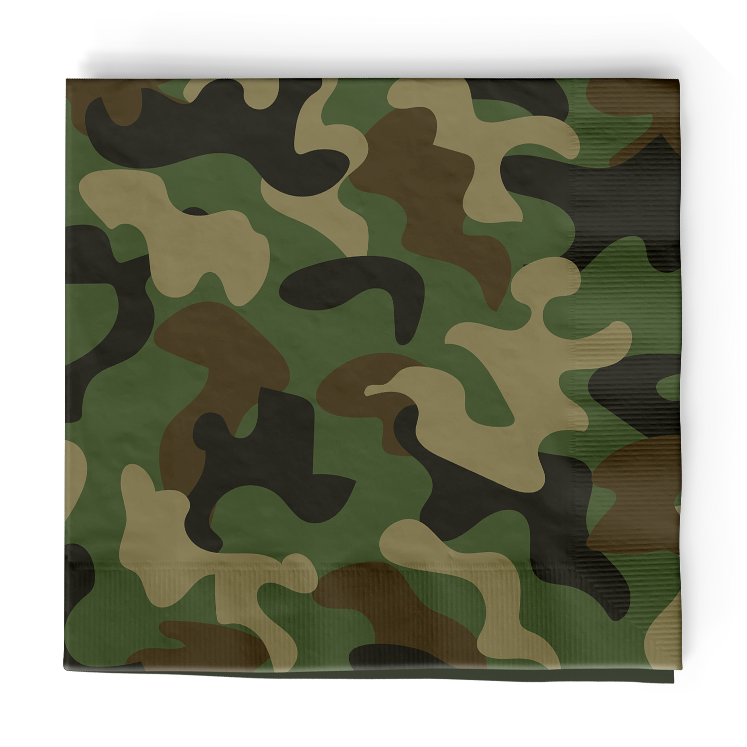 20 serviettes de table camouflage 33 cm