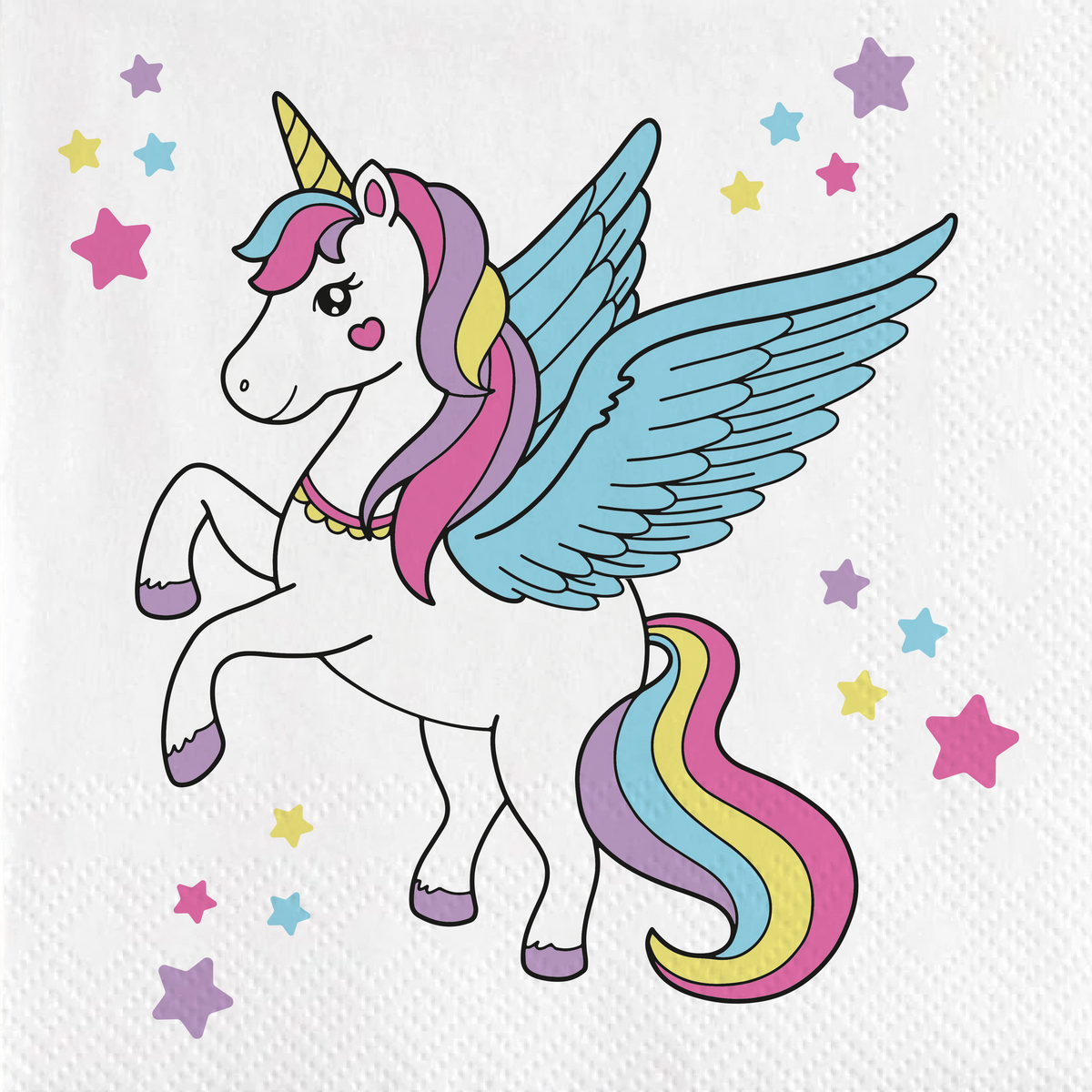 20 Unicorn Magic Napkins 33 cm