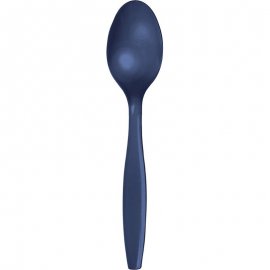 24 CUCHARAS PLASTICO PREMIUM NAVY