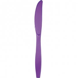 24 CUCHILLOS PLASTICO PREMIUM AMETHYST