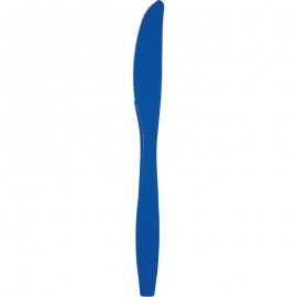 24 CUCHILLOS PLASTICO PREMIUM COBALT