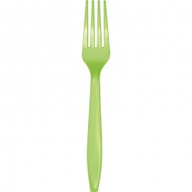 24 FORCHETTE DI PLASTICA PREMIUM LIME FRESCO