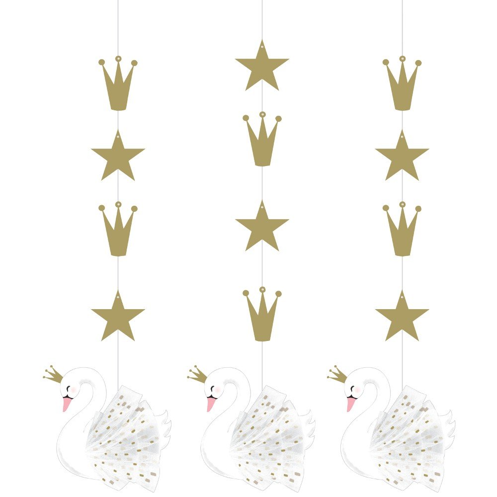 3 eleganti pendenti SWAN PARTY