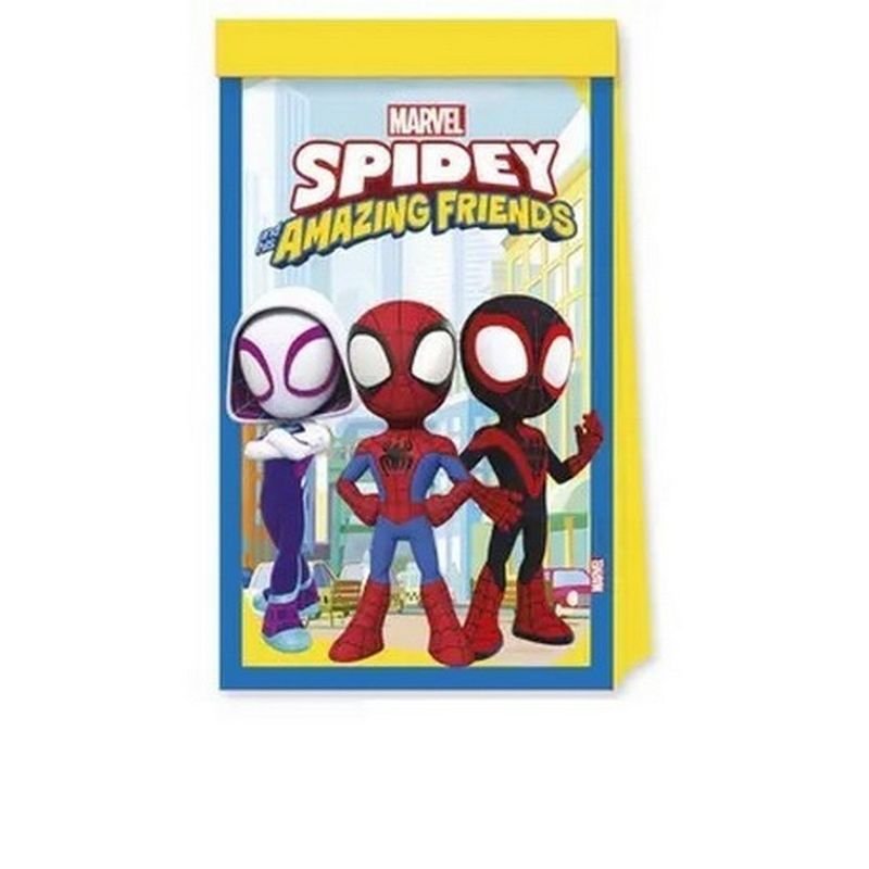 4 SACCHETTI DI CARTA DI SPIDEY