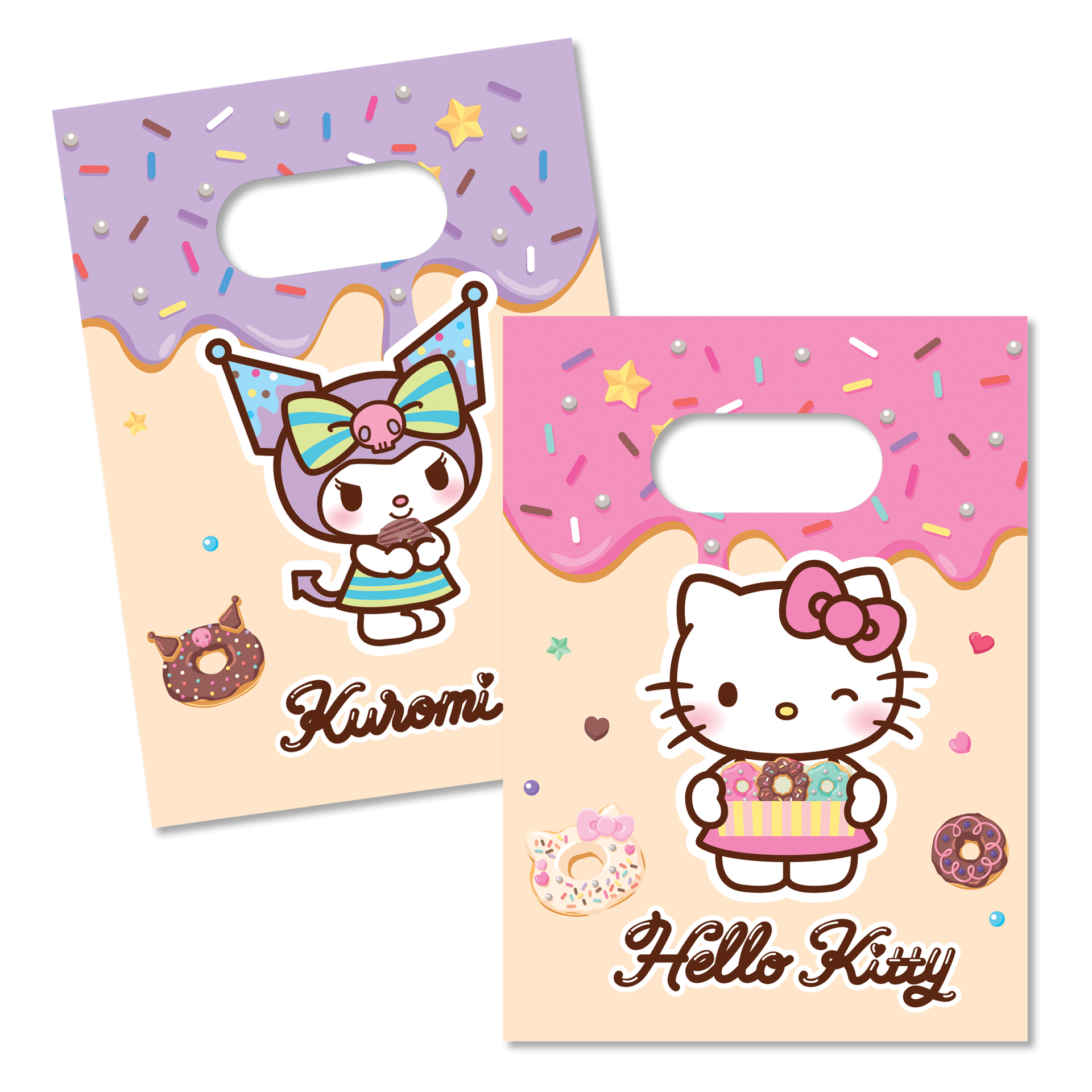 4 Bolsas de Papel Kuromi