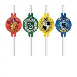 4 PAILLES EN PAPIER HARRY POTTER