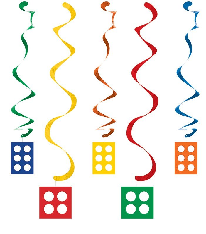 5 DÉCORATIONS SUSPENDUES POUR FÊTE DE QUARTIER