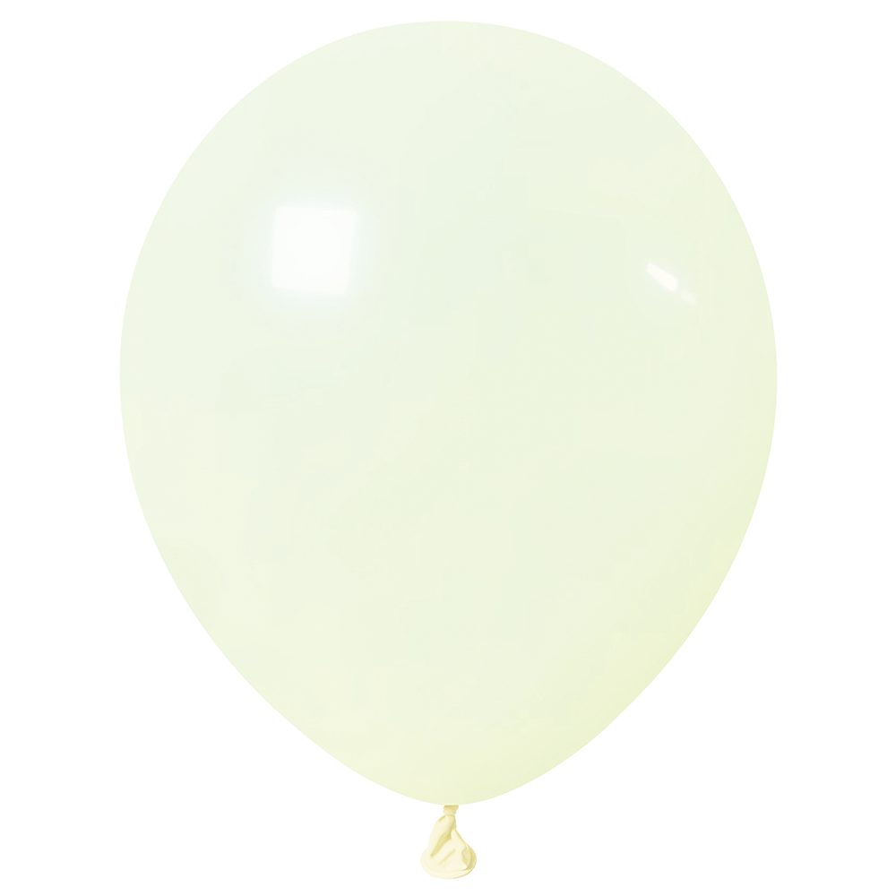 50 palloncini giallo pastello chiaro da 30 cm