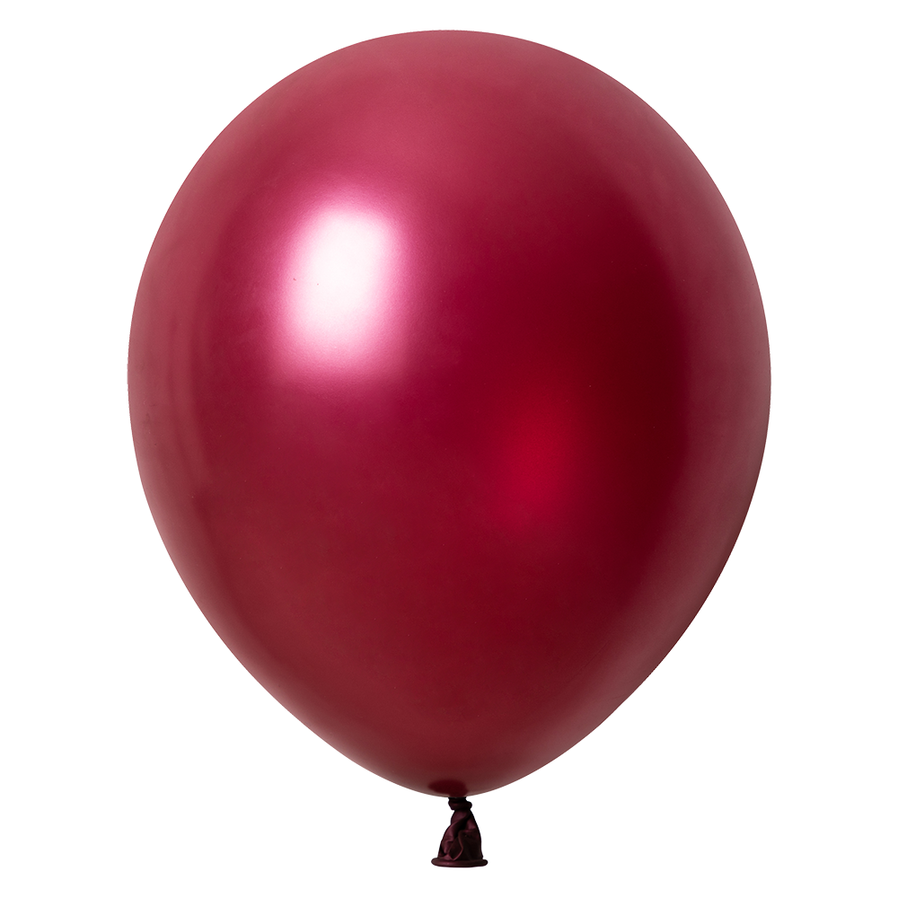 50 palloncini metallizzati bordeaux da 30 cm