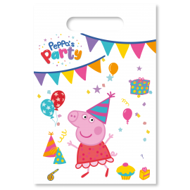 6 sacs rectangulaires Peppa Pig