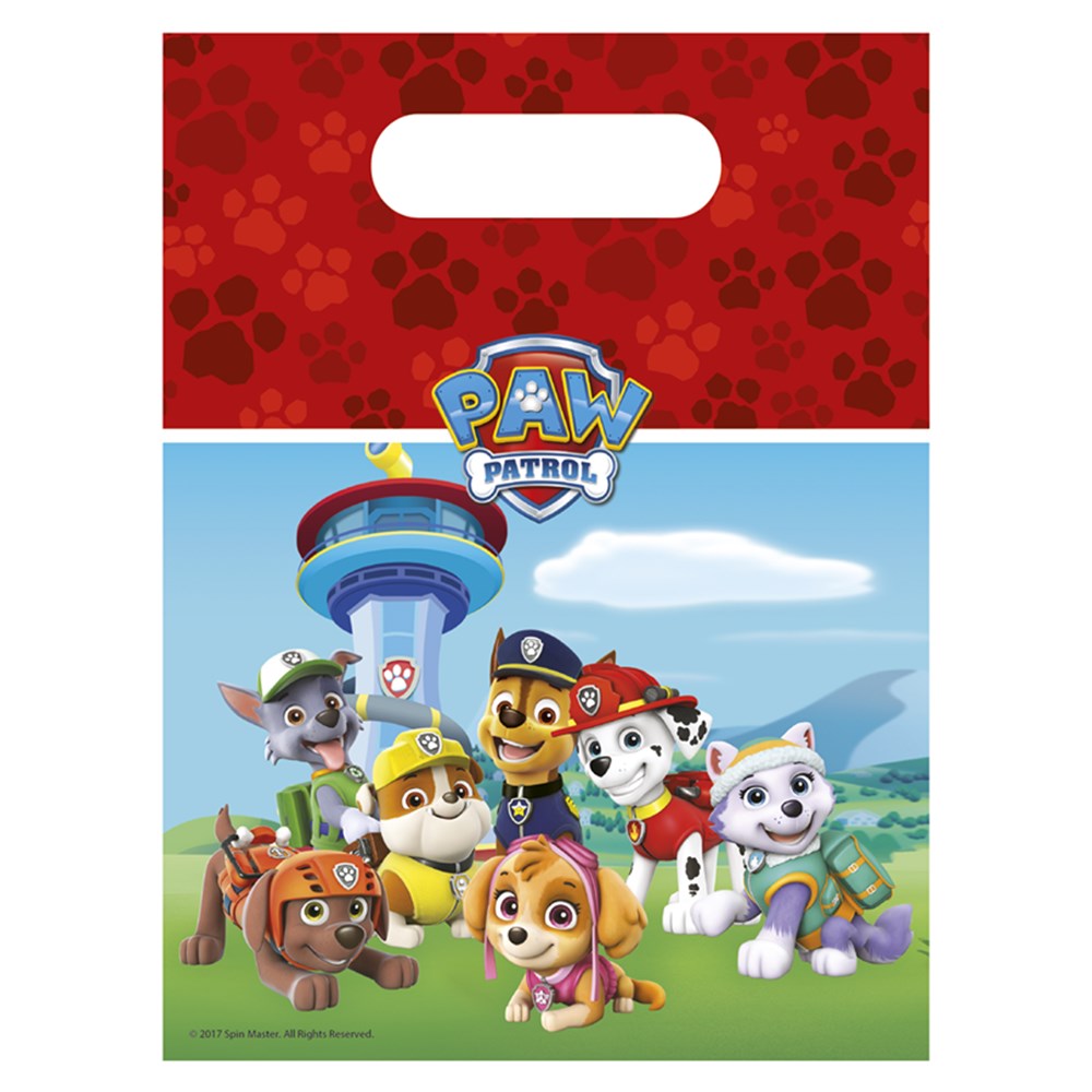 6 Bolsas Patrulla Canina Rectangulares
