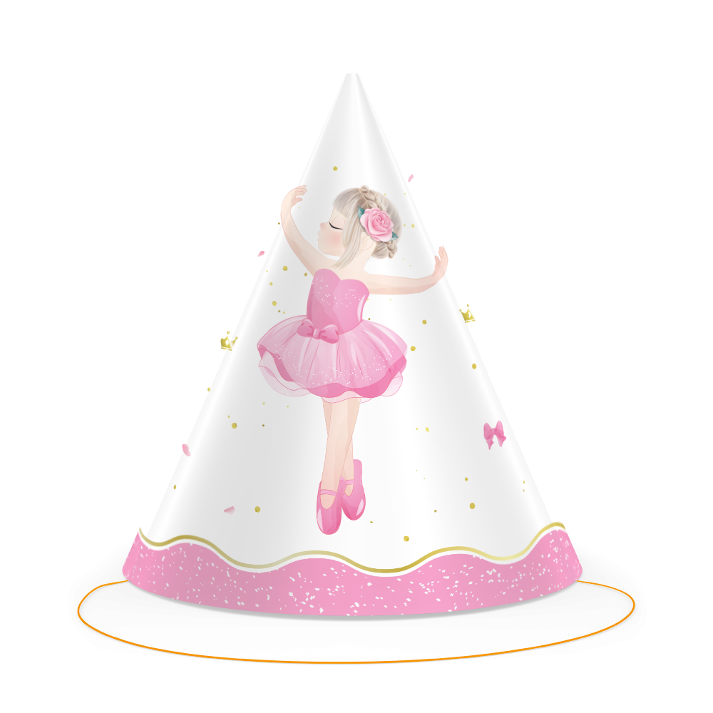 6 GORROS BALLET PARTY