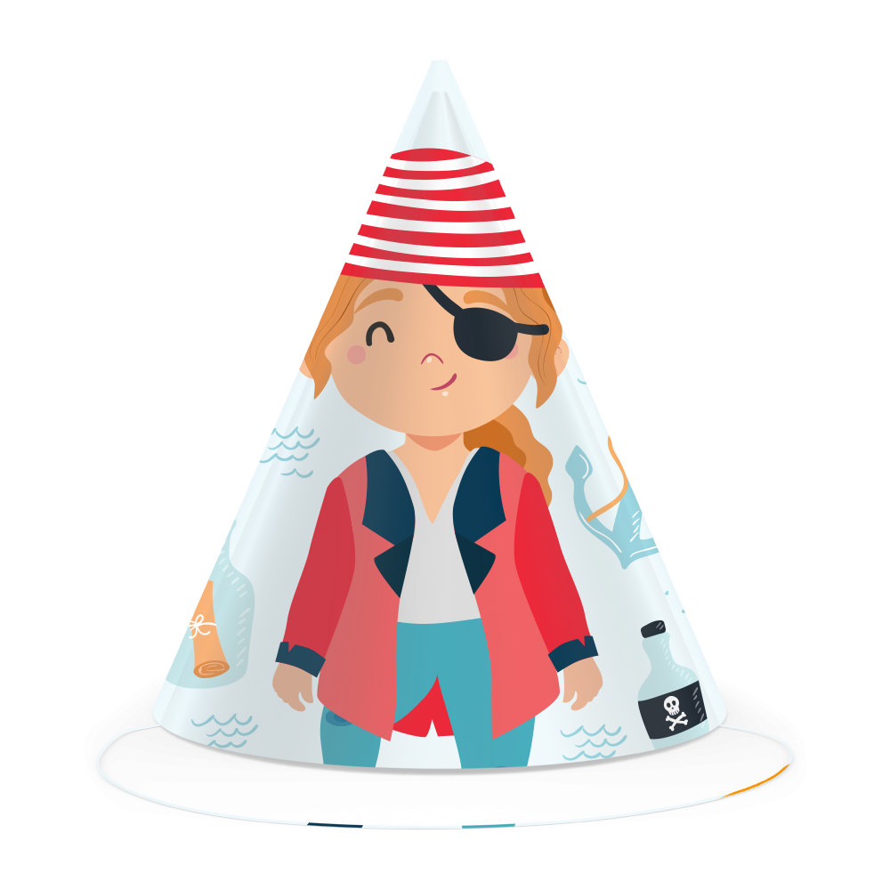 6 Gorros Pirate Party