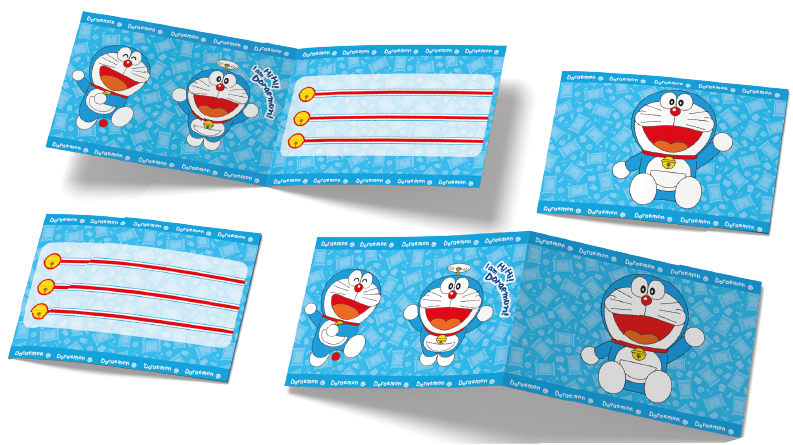 6 Invitaciones Doraemon 240 x 80 mm
