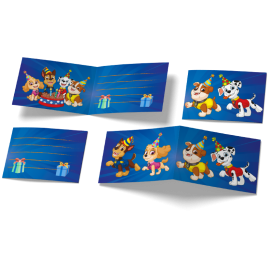 6 inviti Paw Patrol 240 x 80 mm