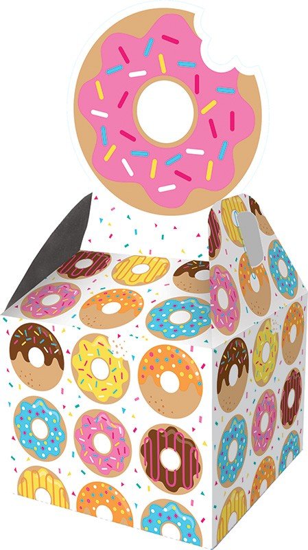 8 CAJITAS DE DETALLES 23 x 9 x 9 CM DONUT TIME